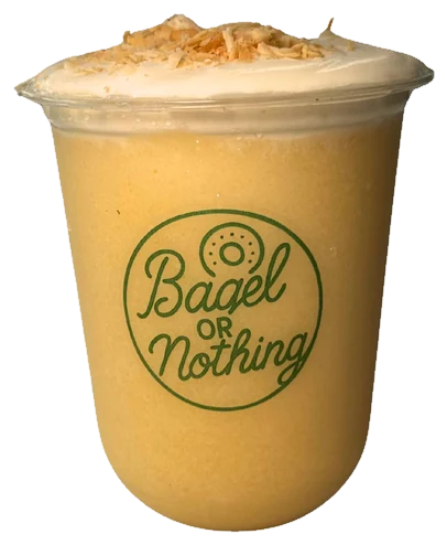 Piña Colada in a Bagel or Nothing cup
